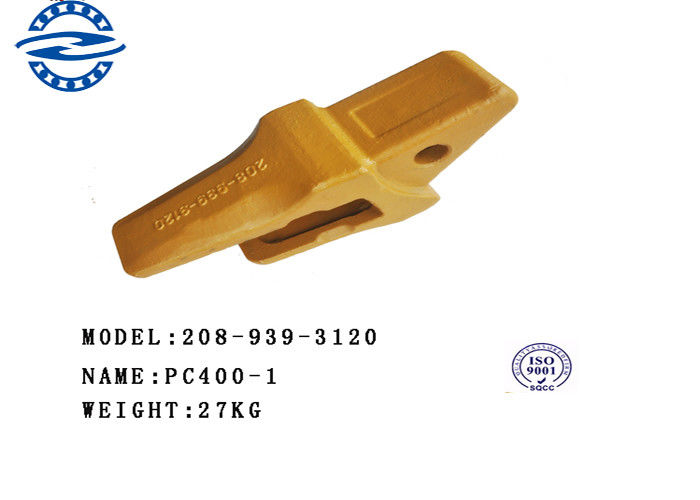 Hrc46 52 Hardness Excavator Spare Pa Pc400 208 939 3120 Pc100 Pc200 Excavator Bucket Teeth Seat Adapter