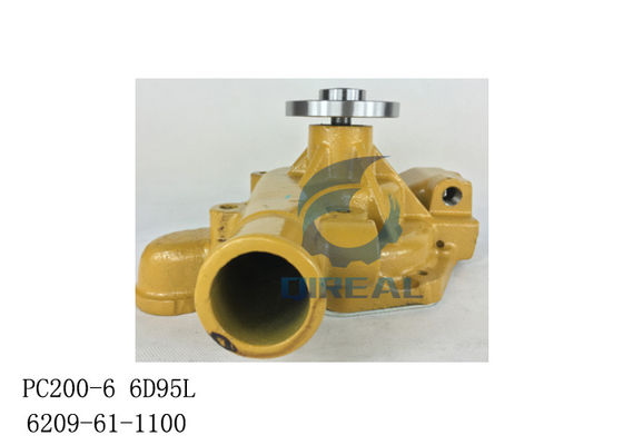 Excavator Engine Parts 6209-61-1100 PC200-6 6D95L Water Pump