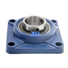 FY55TF Square Flange Ball Bearing Cast Iron Housing In Line ISO Standard Size 55*162*64.4mm