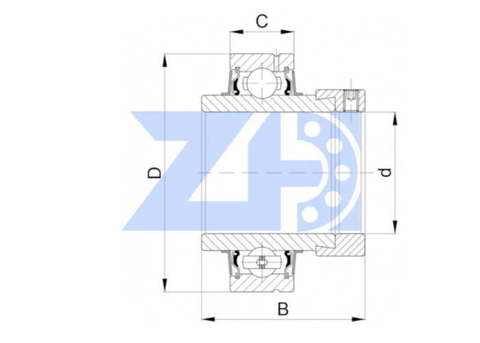Insert Ball Bearing CHC 205-16 Pillow Ball Bearing CHC 20516 Insert Ball Bearing