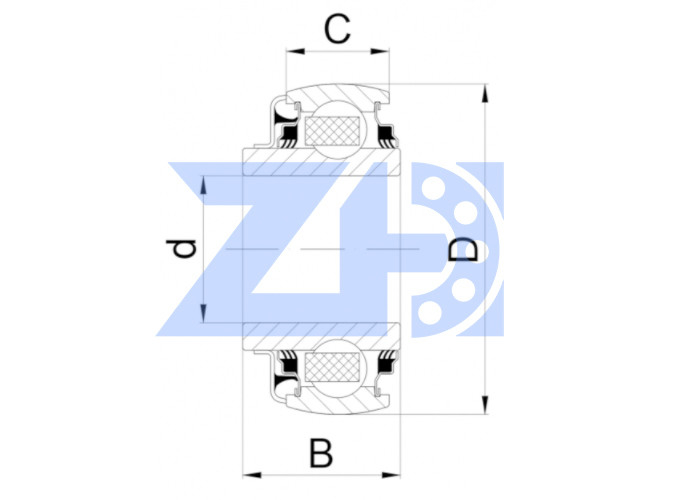 SL 308 MR 3L Insert Ball Bearing Pillow Ball Bearing Chrome Steel GCR15 Material