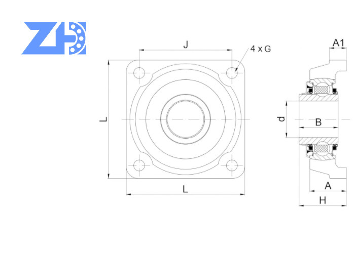SLMS 308 MR 3L Bearing Units UCFE 308 Pillow Block Bearing For Driving Motion