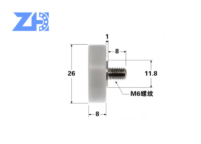 Plastic Coated Ball Bearing 608zz For Sliding Door And Windows Roller Pulley