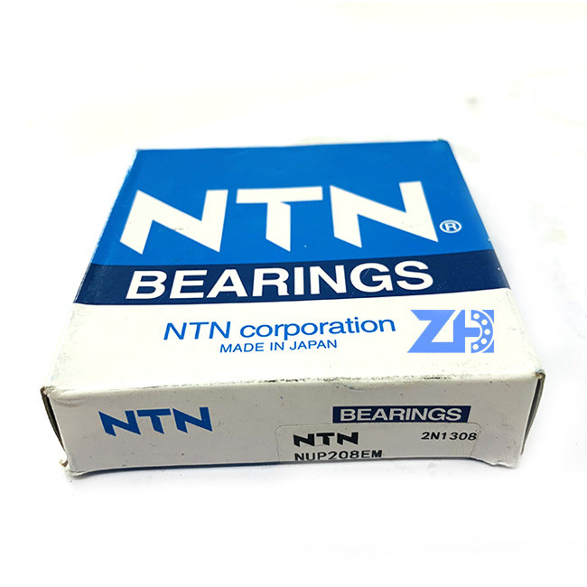 NUP208EM Single Row Cylindrical Roller Bearing Machined Brass Cage On Rolling Element 40*80*18mm