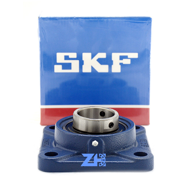 FY 45 TF Square Flange Ball Bearing Installed In Cast Iron Shell 45*39*54.2mm