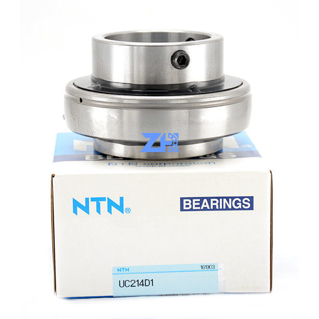 Radial outer spherical ball bearing UC214 standard size 70*125*29mm single row steel cage