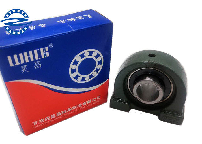 UCPA204 Pillow Ball Bearing With Grub Screws of Cast Iron Pillow Blocks 59-63 HRC Hardness