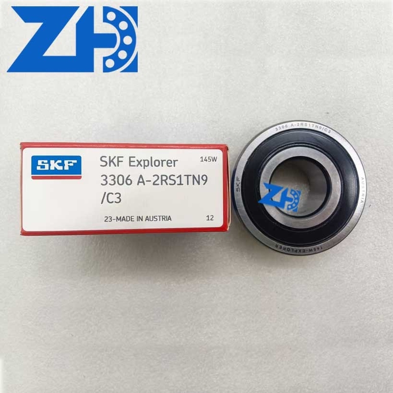 3306A-2RS1TN9/C3 angular contact ball bearings are used in pump equipment bearings, compressor bearings, motor bearings, centrifuge bearings, and transmission devices for automated production lines.