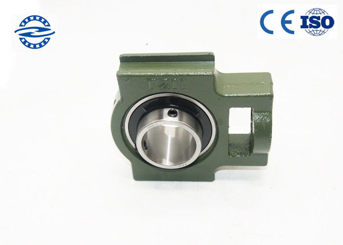 Green Pillow Ball Bearing UCT203 With Flange Mount Stainless Steel For Long Life