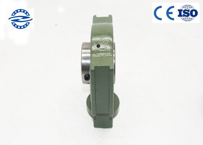 Green Pillow Ball Bearing UCT203 With Flange Mount Stainless Steel For Long Life