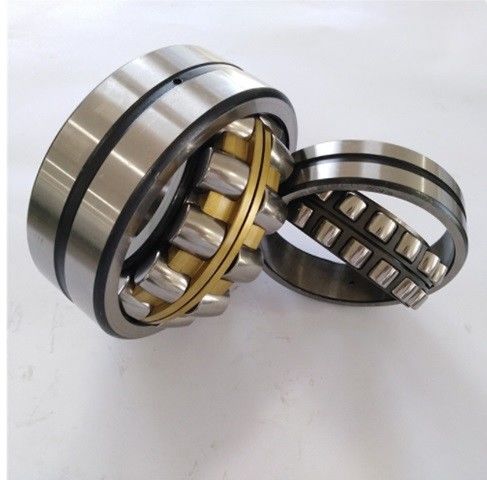 HRC58-62 Hardness Spherical Roller Bearing 22211 Brass , Steel Cage size 55*100*25