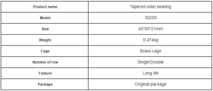 Durable Taper Roller Bearing Size 45mm * 85 Mm * 21 Mm / High Speed Thrust Bearing