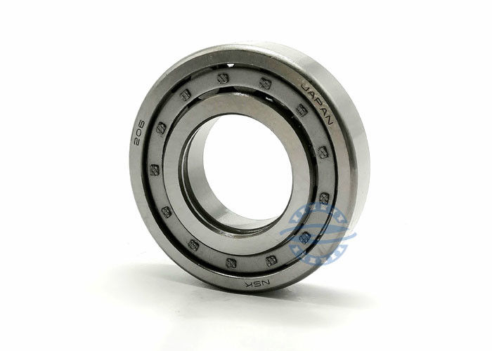P6 Cylindrical Roller Bearing NU NJ 206 GCR15 With Double Row Brass Cage size 30*62*16mm