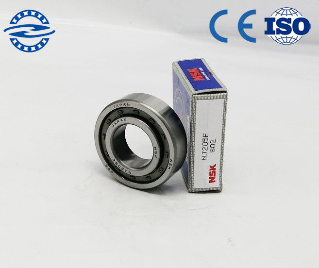 Single Row P0 C1 NJ205E Cylindrical Roller Bearing size 25*52*15mm