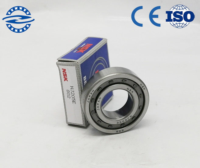 Single Row P0 C1 NJ205E Cylindrical Roller Bearing size 25*52*15mm